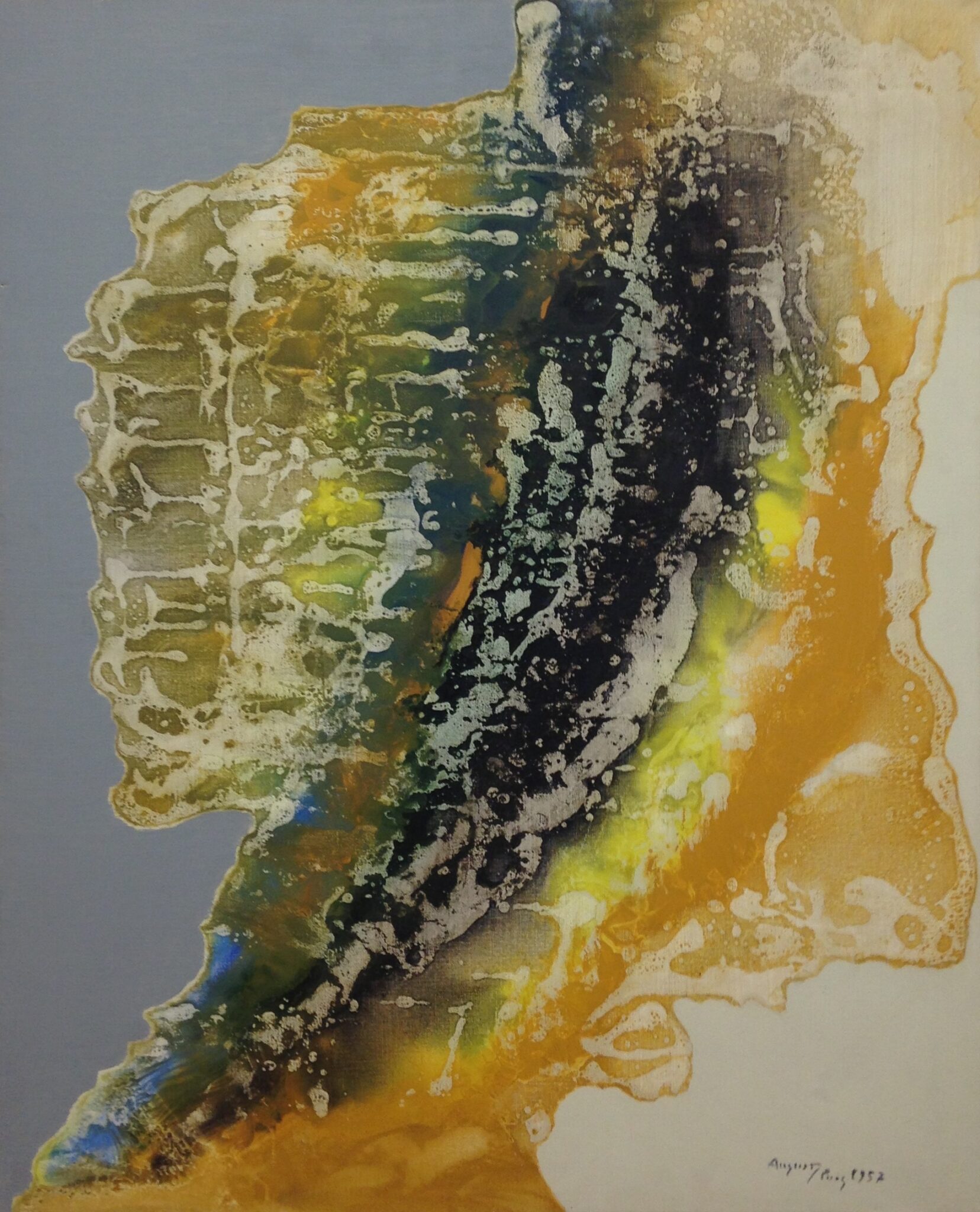1957, 1957. Oil on canvas by August Puig.