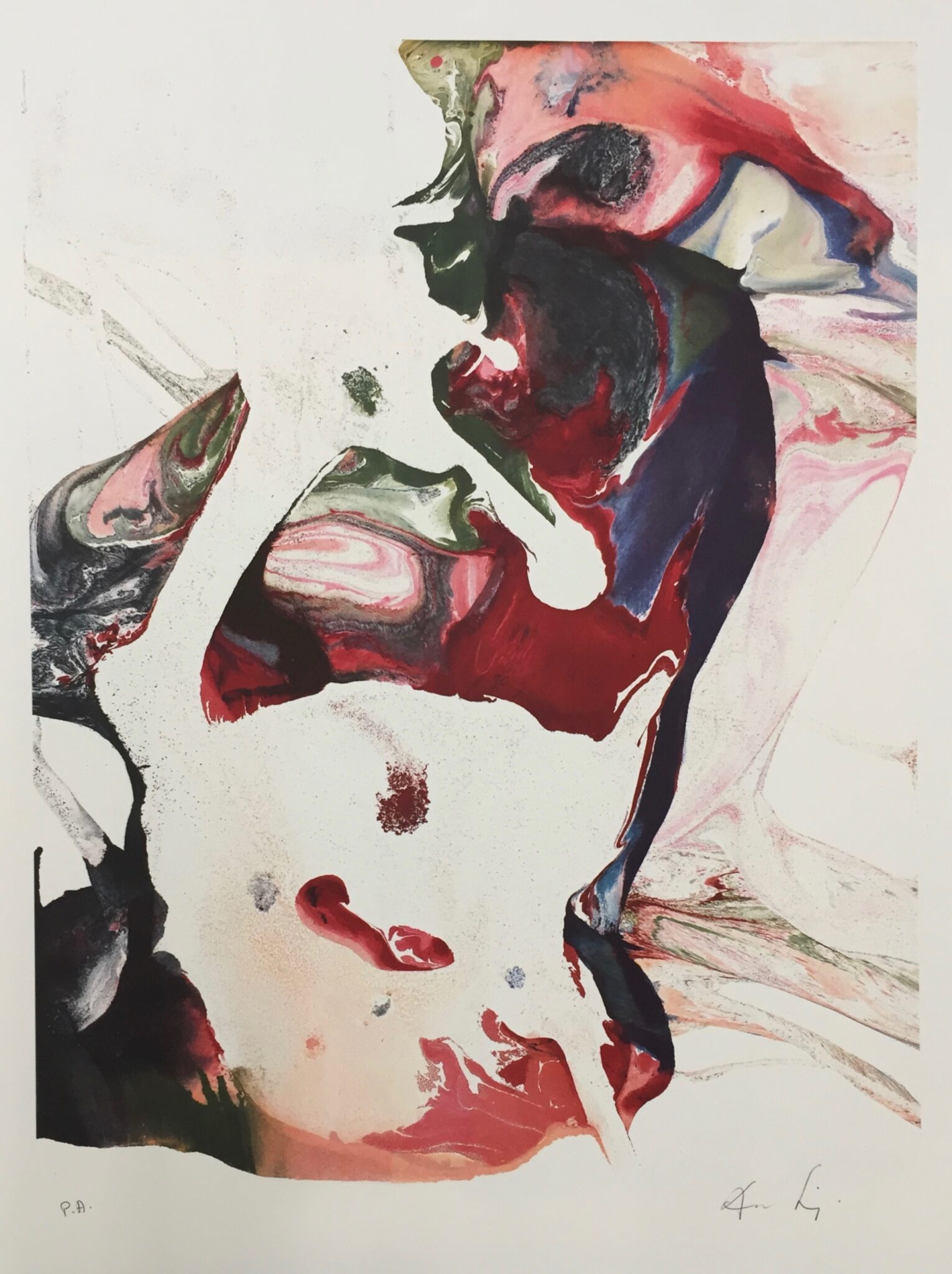 Untitled, undated. Lithograph by August Puig.