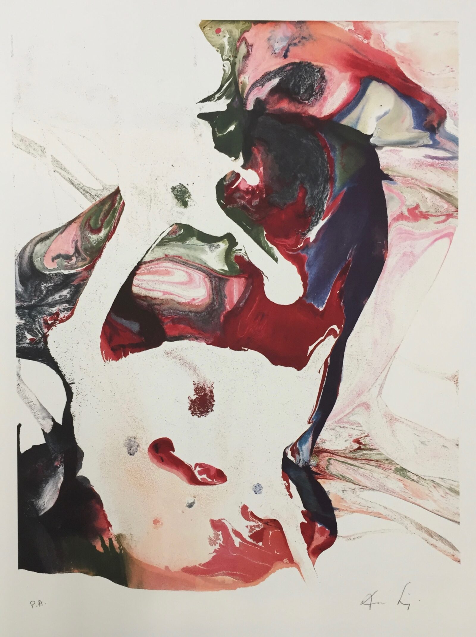 Untitled, undated. Lithograph by August Puig.